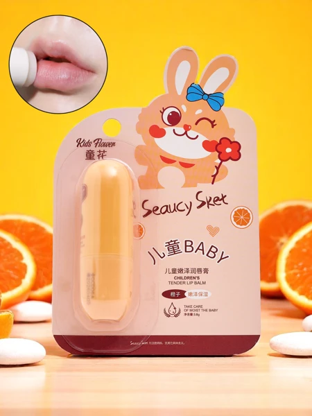 Vaikiškas lūpų balzamas – drėkina ir regeneruoja – apelsinų