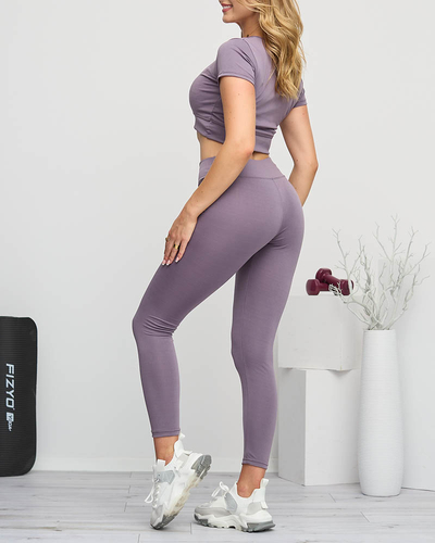 Violetinis sportinis komplektas moterims - Drabužiai