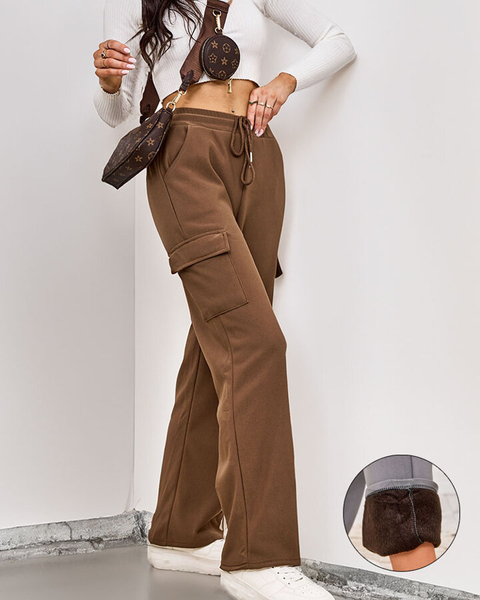 Royalfashion Pašiltintos moteriškos kovinės kelnės