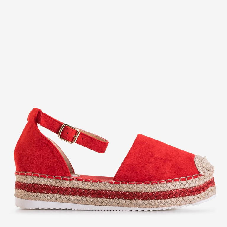 Красные женские босоножки на платформе Palira