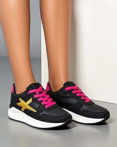 Royalfashion moteriški sportbačiai su blizgučiais Avenues