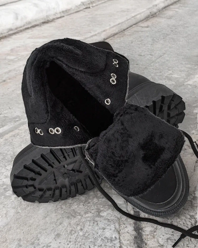 Женские зимние сапоги Royalfashion на шнуровке Sololi