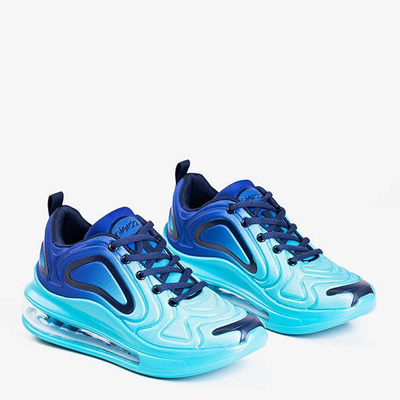 Мужская спортивная обувь бирюзового цвета с прозрачной подошвой Aierda - Обувь