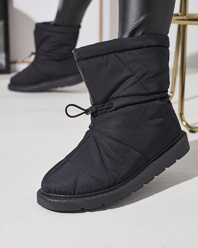 Juodi moteriški apšiltinti batai a'la snow boots Kaliolen - Avalynė