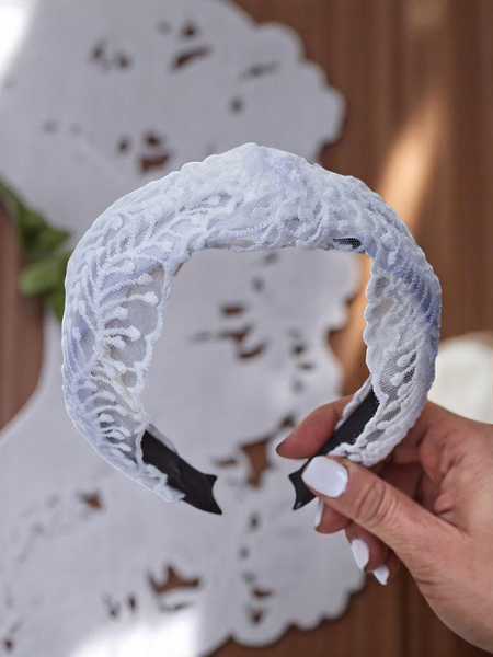 Royalfashion Nėriniuota plaukų juosta Koralia