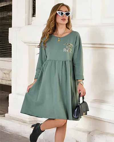 "Royalfashion" moteriška medžiaginė suknelė