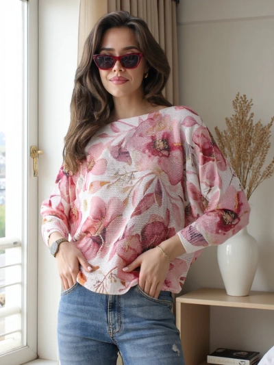 Royalfashion Plonas moteriškas megztinis su spauda