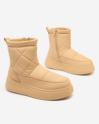 Royalfashion Светло-коричневые женские сапоги a'la snow boots Kacecica