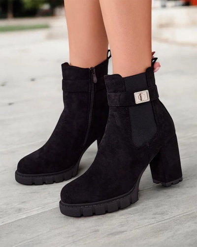 Royalfashion Moteriški batų kulno batai Effo