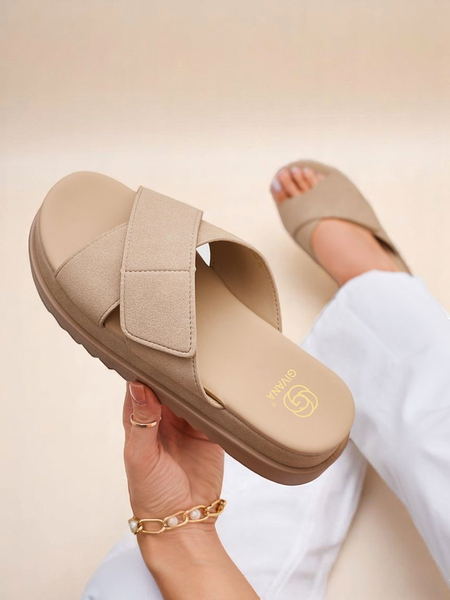 Royalfashion moteriškos plokščios šlepetės Evre