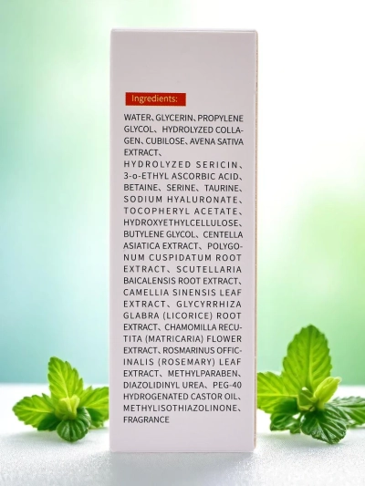 Drėkinamasis serumas su kolagenu ir hialurono rūgštimi