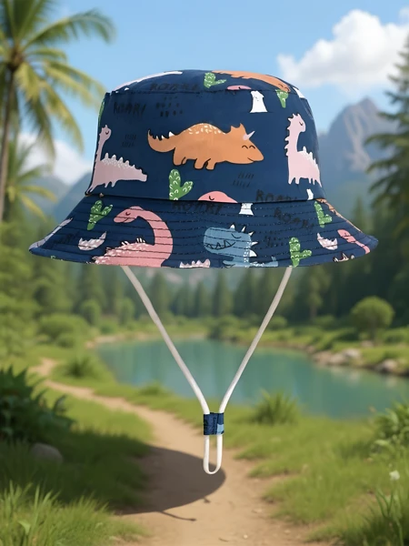 Royalfashion Vaikiška kibiro formos kepurė „Happy Patches“