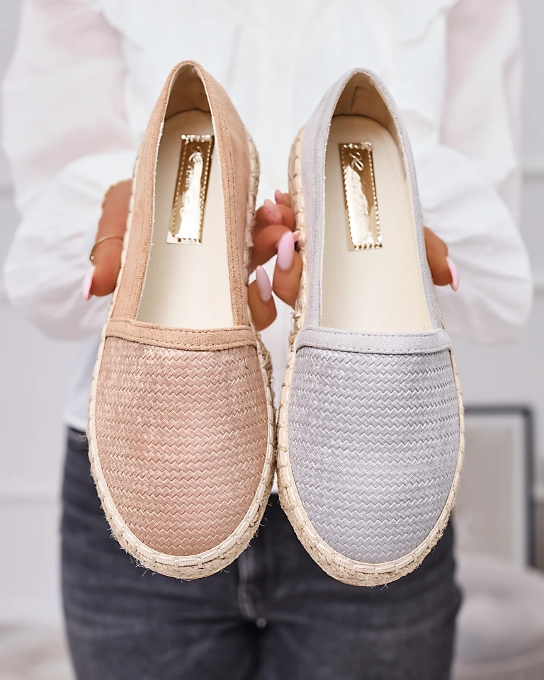 Серые женские эспадрильи Mesiella - Обувь