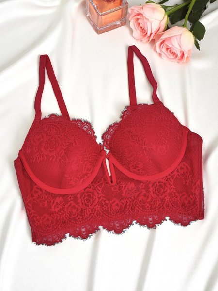 Royalfashion Moteriška paminkštinta liemenėlė su nėriniais, korseto stiliaus Grace Corset
