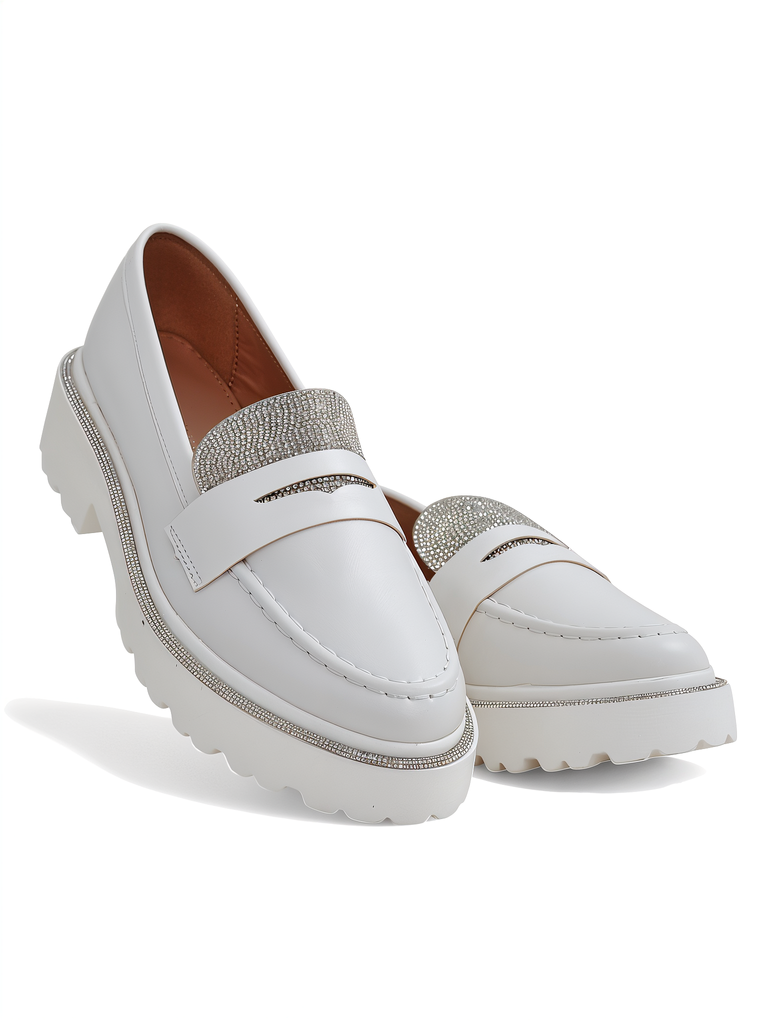 Royalfashion Женские мокасины с стразами Vinness