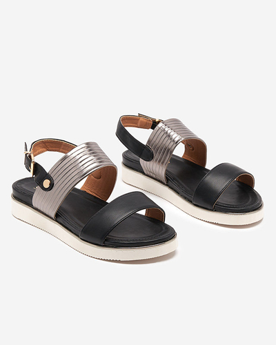 Moteriškos eko odos basutės juodos spalvos Kerita - Avalynė