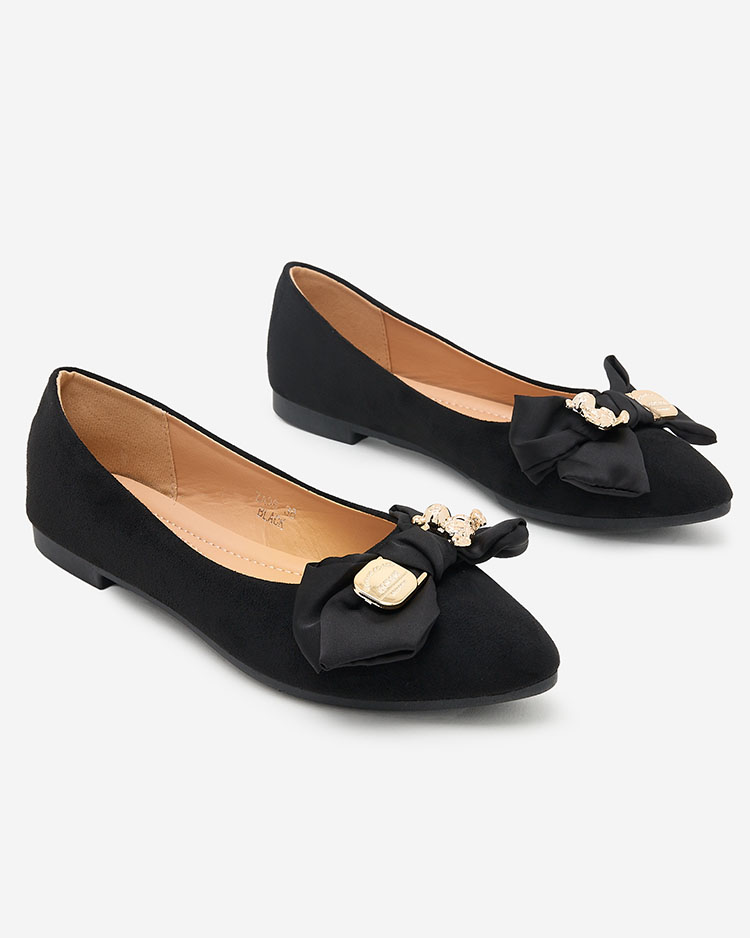 Royalfashion Женские балеринки с заостренным носком и бантом Retripo