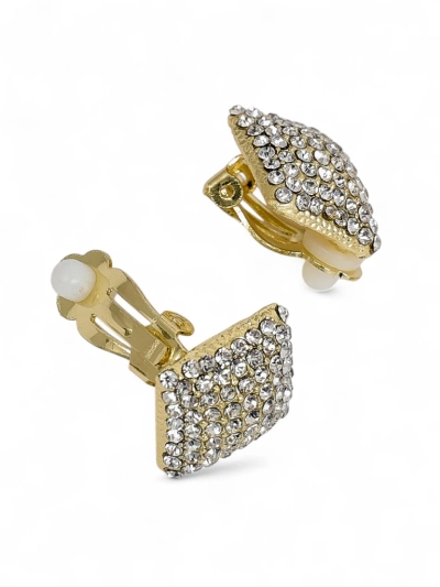 Royalfashion Женские серьги-клипсы с цирконами