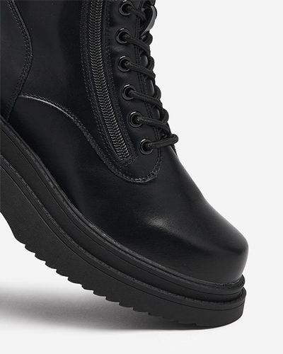 Juodi moteriški Ollyb platforminiai batai - Avalynė