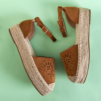 Коричневые женские босоножки Tiseria