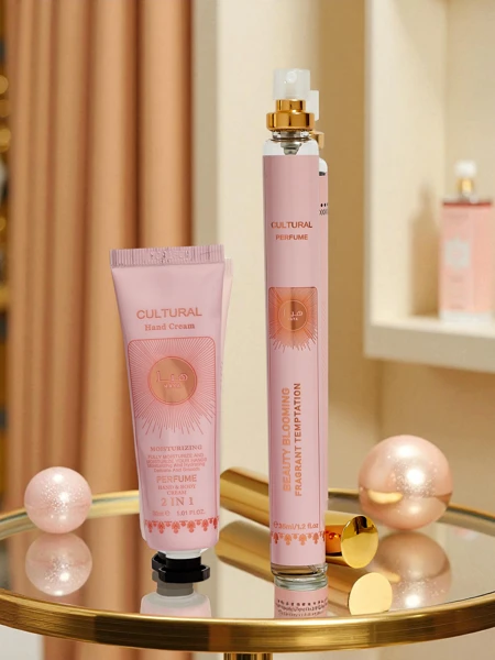 Įkvėptas moteriškas parfumuotas vanduo ir rankų kremas „Rosie Arab“ rinkinys