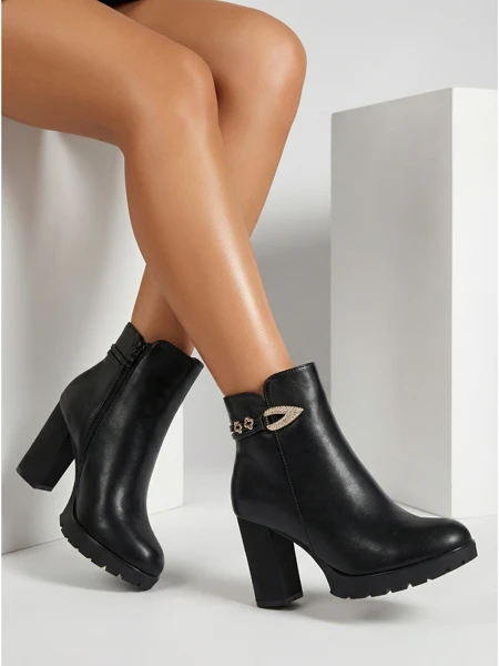 Moteriški eko odos aulinukai su storu kulnu Sylvar