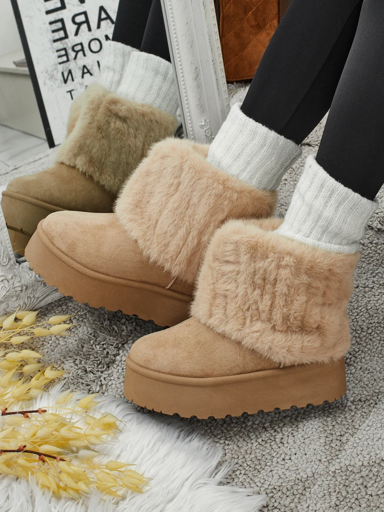 Ботинки a'la снегоходы женские с мехом Irelle