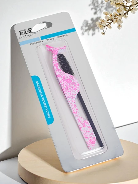 Blakstienų formavimo rinkinys – pincetas dirbtinėms blakstienoms ir šepetėlis