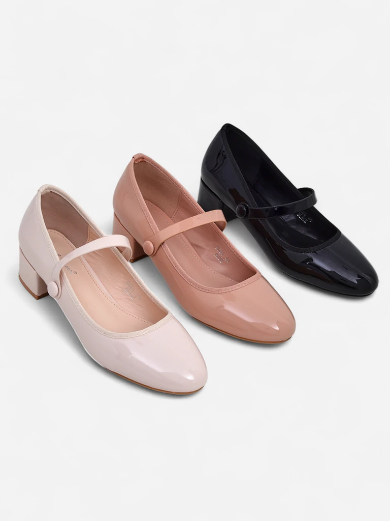 Royalfashion Women's Low Heel Pumps Omagga