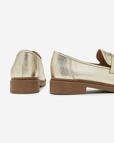 Женские мокасины золотого цвета Selenna- Footwear