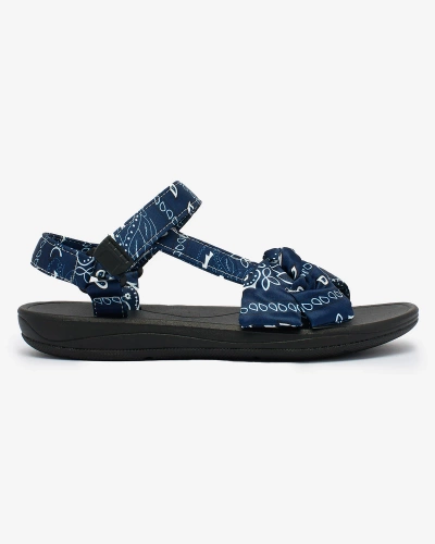 Royalfashion Navy blue moteriški sandalai su lankeliu Oyall