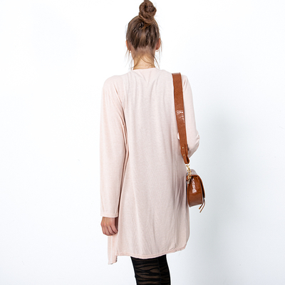 Розовый женский кардиган