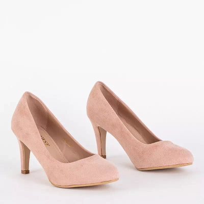 Порошковые туфли-лодочки OUTLET Classic на каблуке Hikka - Обувь