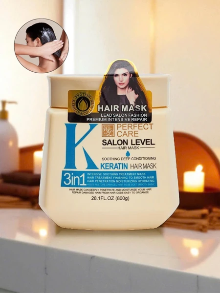 Salona Kallisti Keratin Mask – Perfect Care Collagenum 3in1 Repair 800g - Hair so fire, it's lit!
