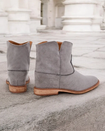 Royalfashion Женские туфли в стиле ковбоя на платформе, цвет - блюстоун