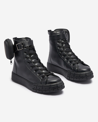 Черные женские спортивные туфли с чехлом Efiffe- Footwear