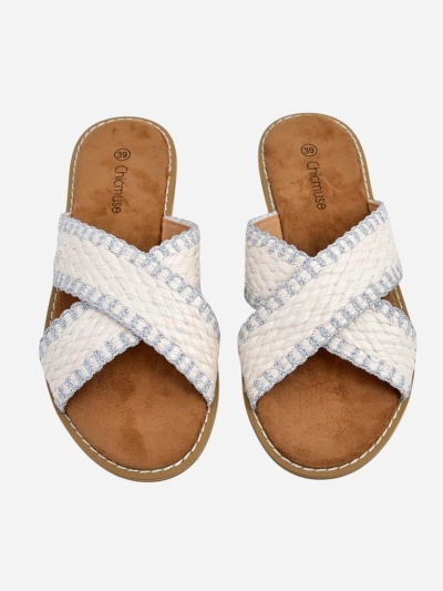 Royalfashion moterų sandalai su pintomis dirželis Bornes