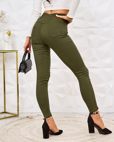 Royalfashion Женские брюки-теггинсы с декоративной вязкой