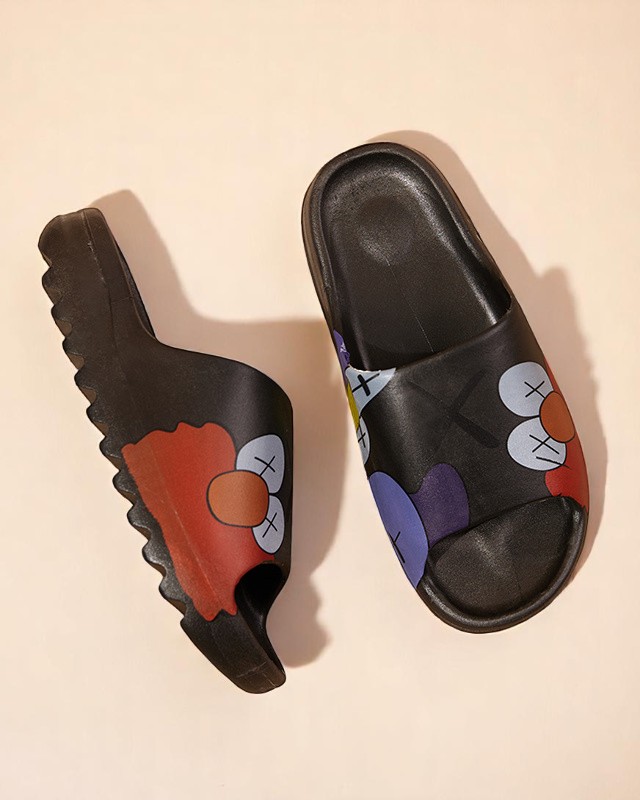 Moteriški sandalai „Aurora“ juodi guminiai stilingi vasarai