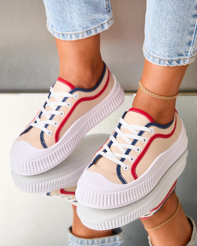 Royalfashion Женские кроссовки Casual бежевого цвета Lerianna