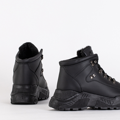 Juodi eko odos sniego batai iš Rueq- Footwear