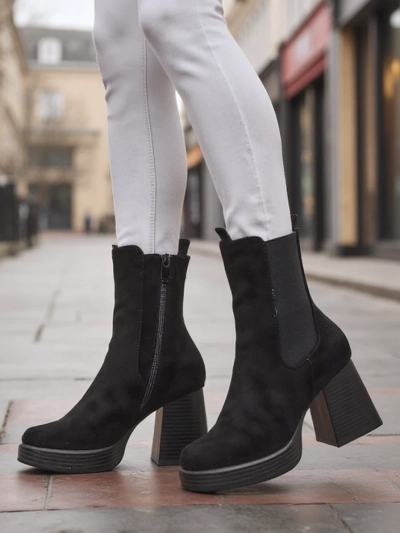 Женские ankle boots Royalfashion на квадратном каблуке Miezo