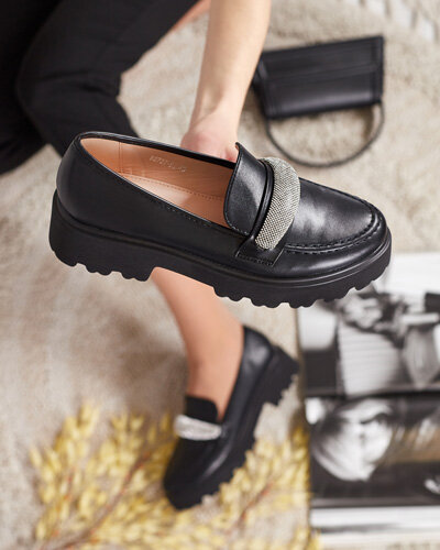 Royalfashion Moteriški mokasinai su cirkonais Emerne