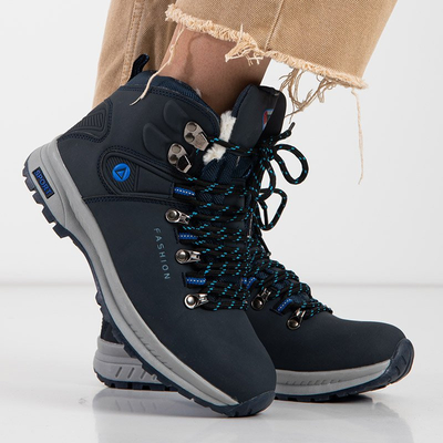 „Inesa“ tamsiai mėlyni moteriški sniego batai su izoliacija - batai
