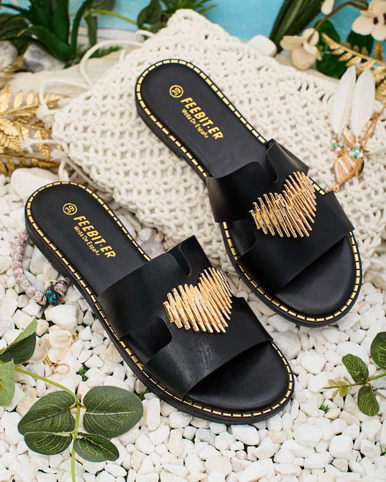 "Royalfashion" Moteriškos basutės plokščiu padu "Ortyca"