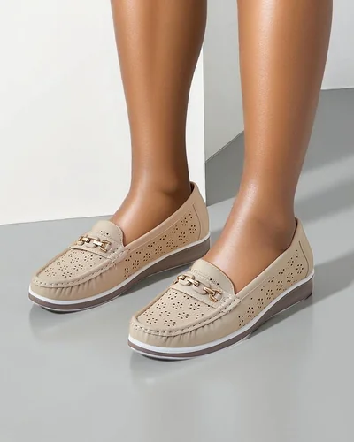 Royalfashion moteriški perforuoti mokasīnai Cerro