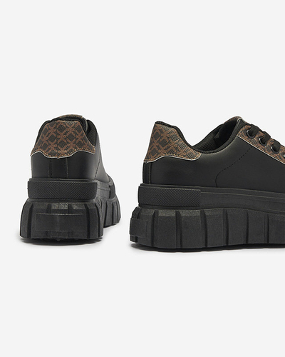 OUTLET Kasdieniai juodi sportiniai bateliai Leritic - Avalynė