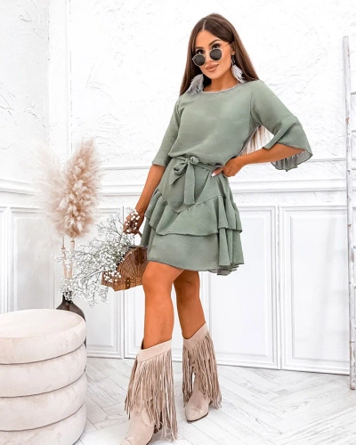 Royalfashion Lininė moteriška mini suknelė