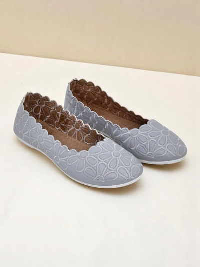 Royalfashion gėlių rašto moteriškos balerinos Magerro