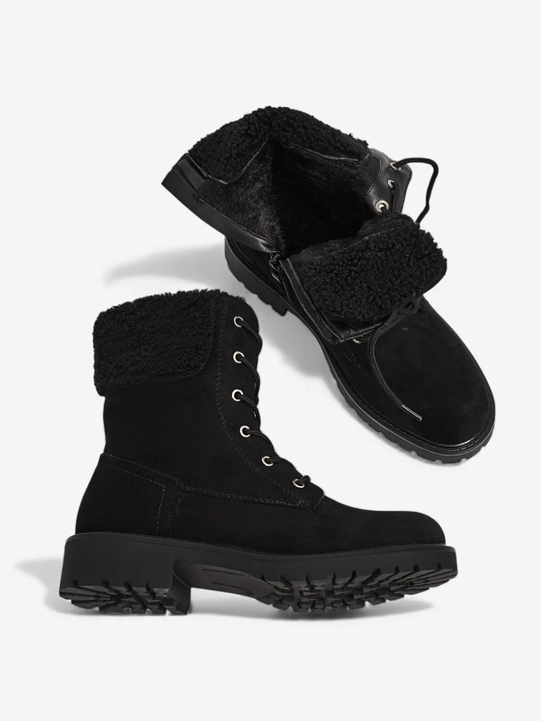 Eko zomšiniai moteriški aulinukai su raišteliais Trevolla